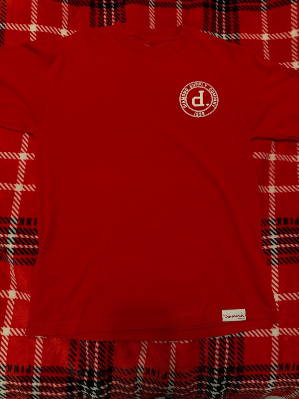Diamond Supply Co. Red Logo Short Sleeve Tee